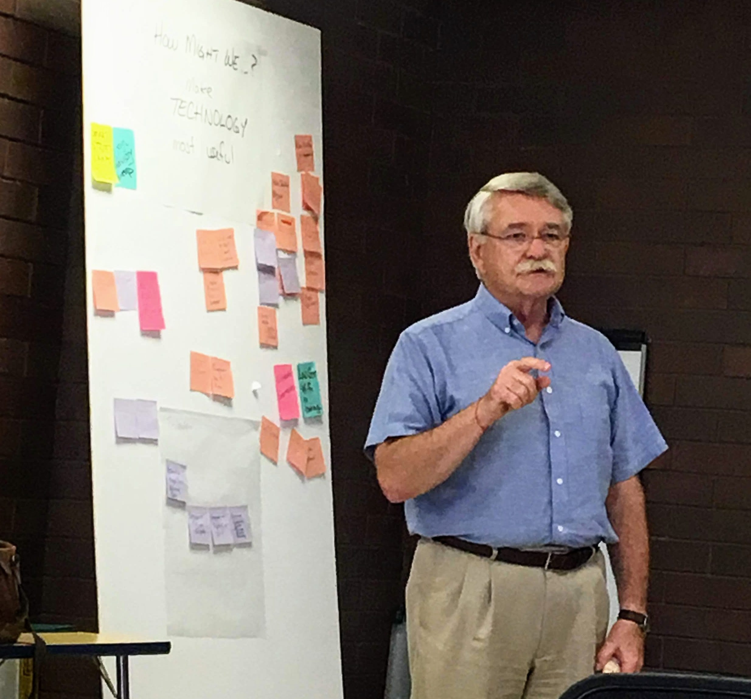 Ron Fry presenting at Community Day